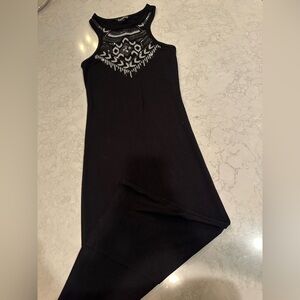 Black Express beaded dress size XS